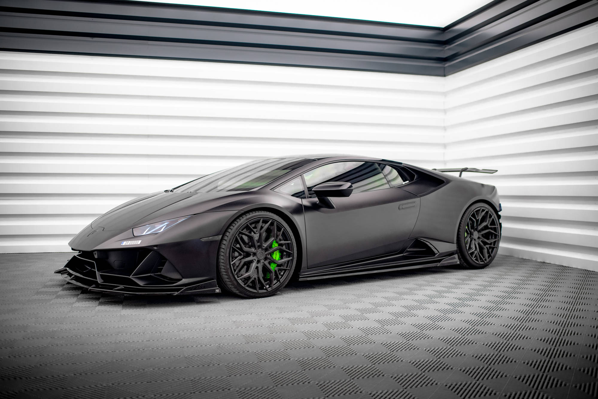 Maxton Design Street+ Seitenschweller Leisten passend für Lamborghini Huracan EVO schwarz Hochglanz