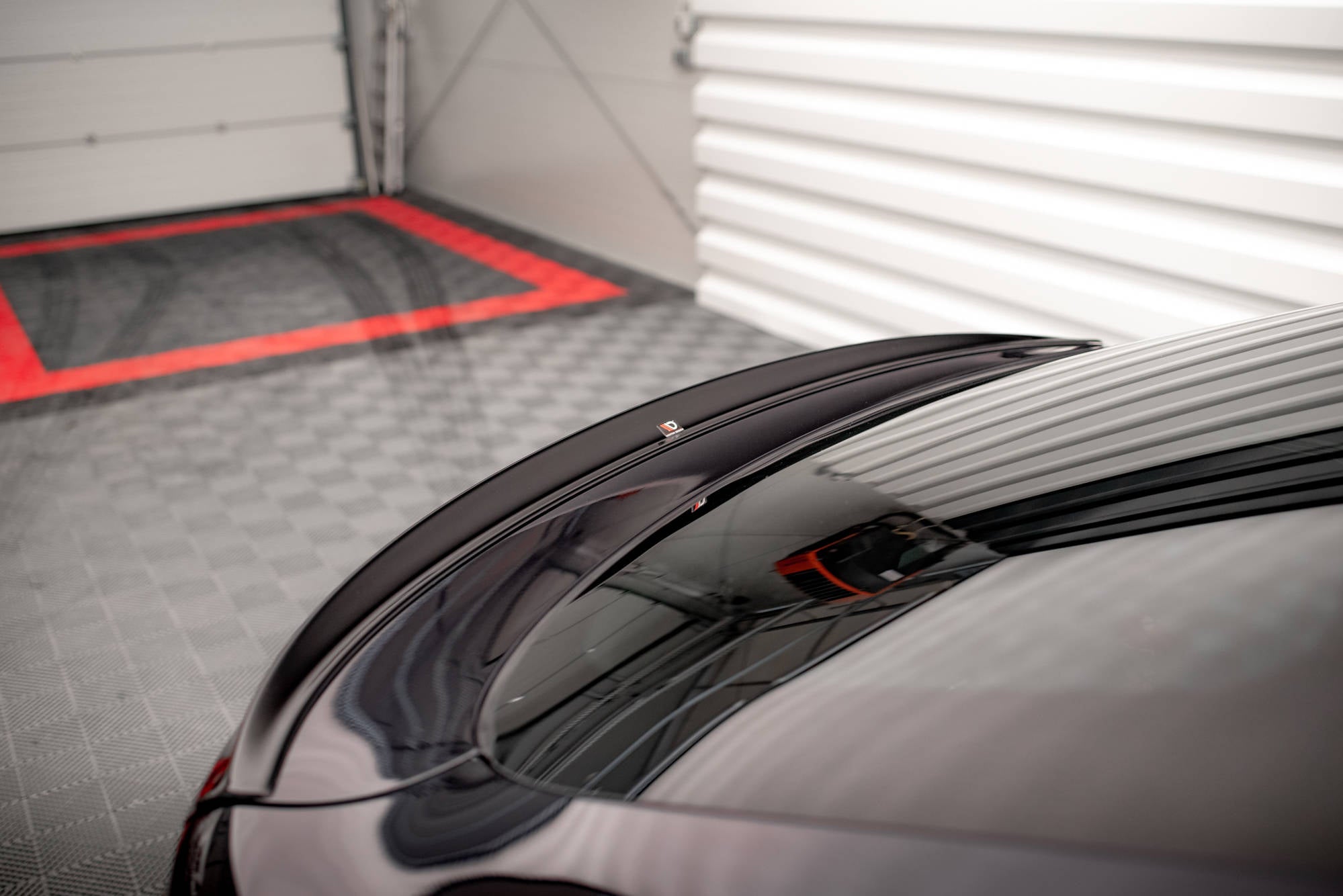 Maxton Design 3D Spoiler CAP V.2 passend für BMW X6 F16 M-Paket / X6 M F86 schwarz Hochglanz