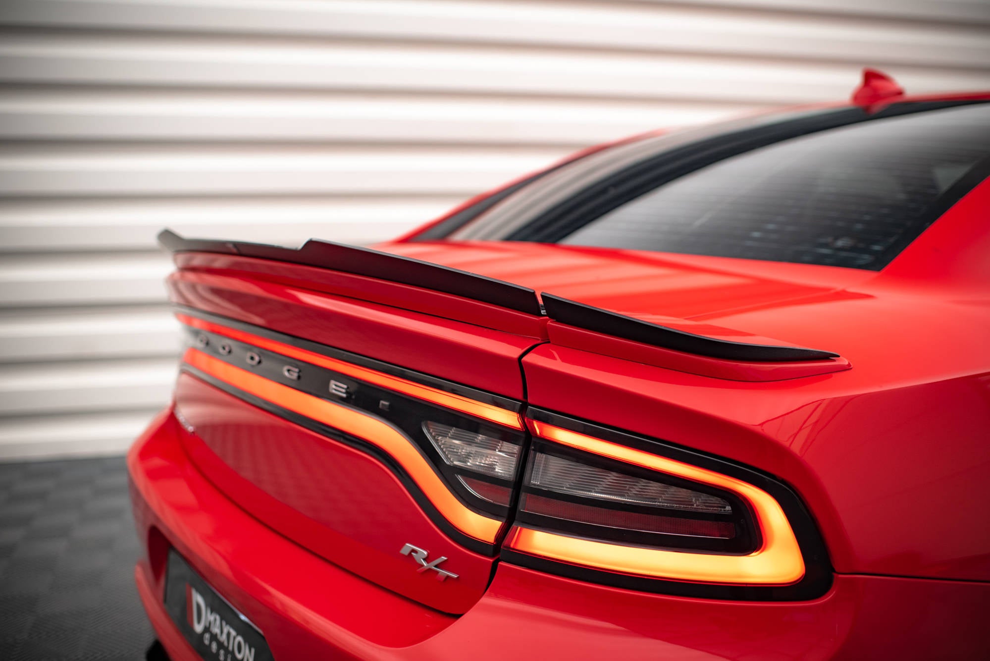 Maxton Design Spoiler CAP passend für Paket Dodge Charger RT Mk7 Facelift schwarz Hochglanz