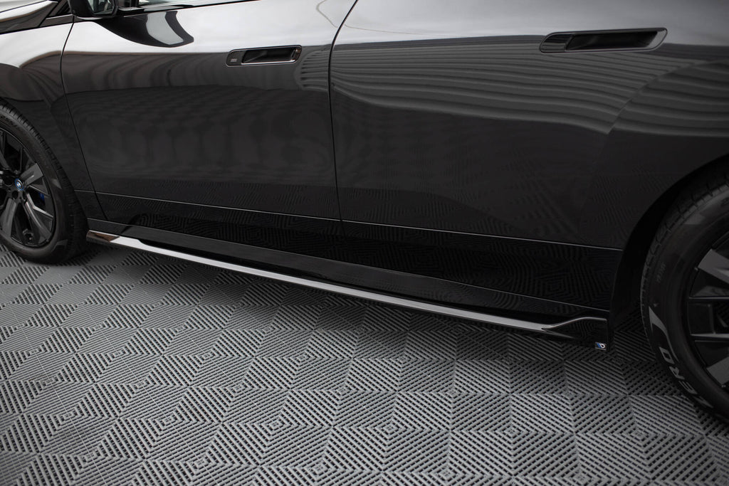 Maxton Design Street+ Seitenschweller Leisten passend für BMW iX M-Paket i20 / I20 Facelift schwarz Hochglanz