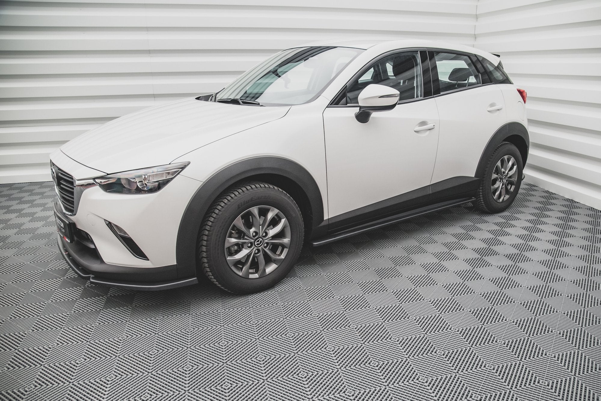 Maxton Design Street+ Seitenschweller Leisten passend für Mazda CX-3 schwarz Hochglanz