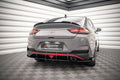Maxton Design Hintere Seiten Flaps passend für Hyundai I30 Fastback N-Line Mk3 Facelift schwarz Hochglanz