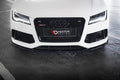 Maxton Design Street+ Spoilerlippe Front Ansatz V.4 passend für Audi RS7 C7 schwarz Hochglanz