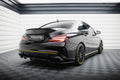 Maxton Design Street+ Mittlerer Diffusor RACE passend für Mercedes-AMG CLA 45 C117 Facelift schwarz Hochglanz