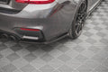 Maxton Design Heck Ansatz Flaps Diffusor V.2 passend für BMW M4 F82 schwarz Hochglanz