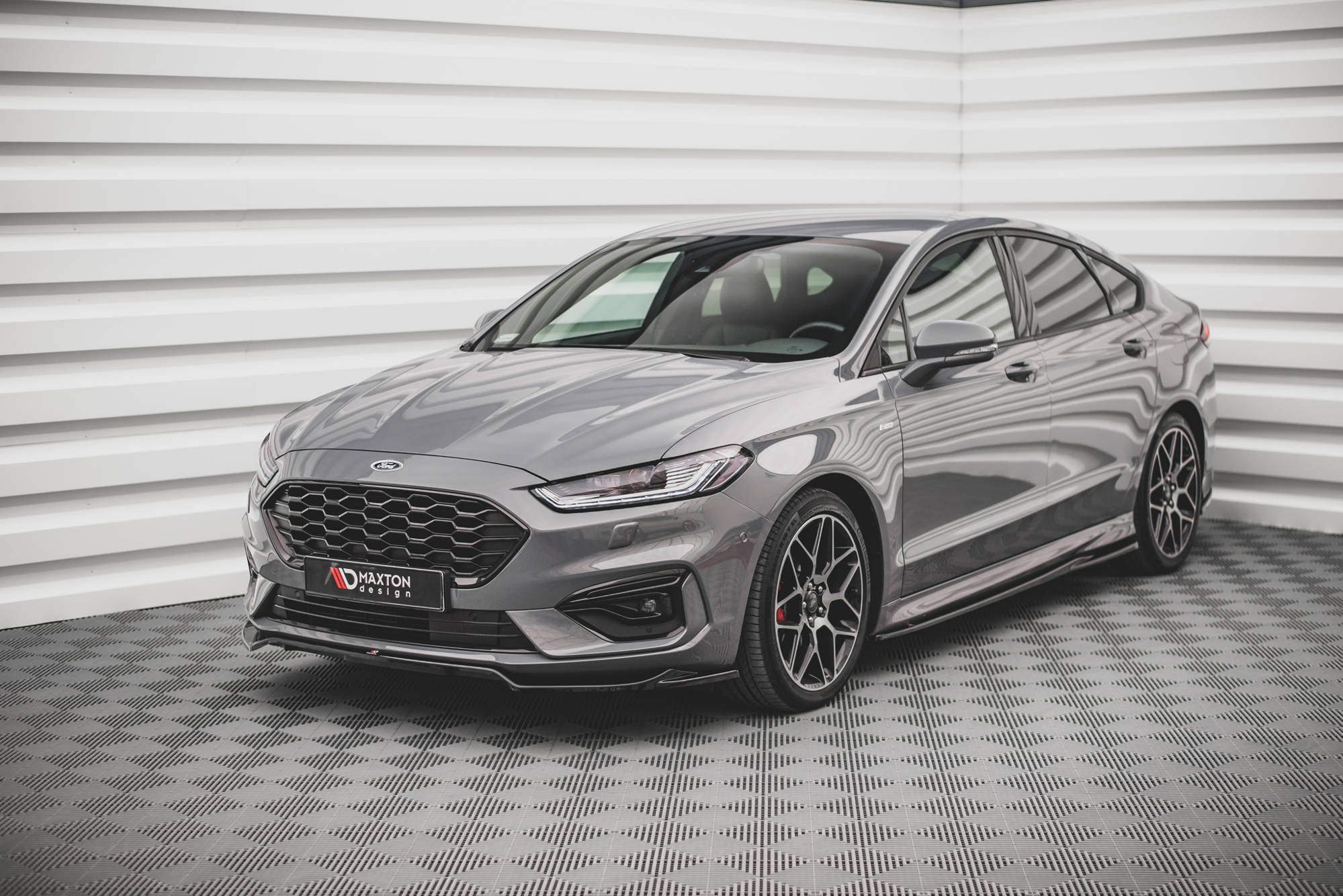 Maxton Design Street+ Seitenschweller Leisten passend für Ford Mondeo ST-Line Mk5 Facelift schwarz Hochglanz