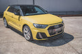 Maxton Design Street+ Spoilerlippe Front Ansatz V.3 passend für Audi A1 S-Line GB schwarz Hochglanz