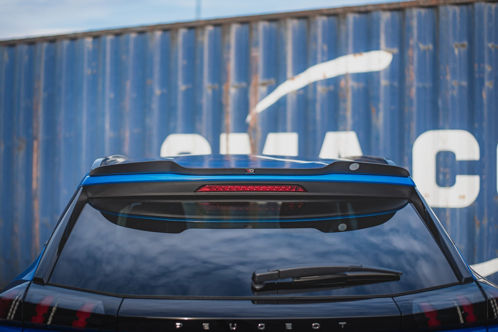 Maxton Design Spoiler CAP passend für Peugeot 2008 Mk2 schwarz Hochglanz