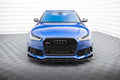 Maxton Design Street+ Spoilerlippe Front Ansatz V.4 passend für Audi RS6 C7 / C7 Facelift schwarz Hochglanz