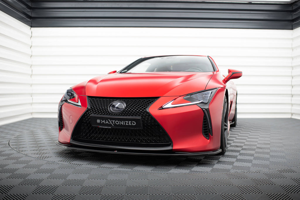 Maxton Design Street+ Spoilerlippe Front Ansatz V.2 passend für Lexus LC 500 schwarz Hochglanz