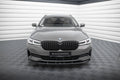 Maxton Design Street+ Spoilerlippe Front Ansatz V.1 passend für BMW 5er G30 / G31 Facelift schwarz Hochglanz