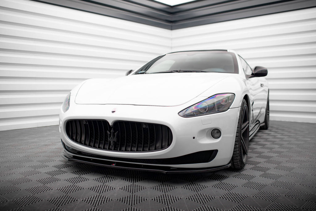 Maxton Design Street+ Spoilerlippe Front Ansatz passend für Maserati Granturismo Mk1 schwarz Hochglanz