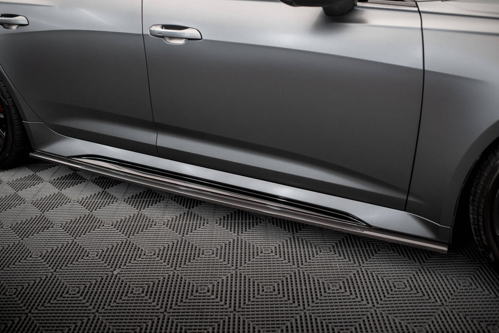 Maxton Design Set of Carbon Fiber Splitters Audi RS6 C8 schwarz matt für Audi