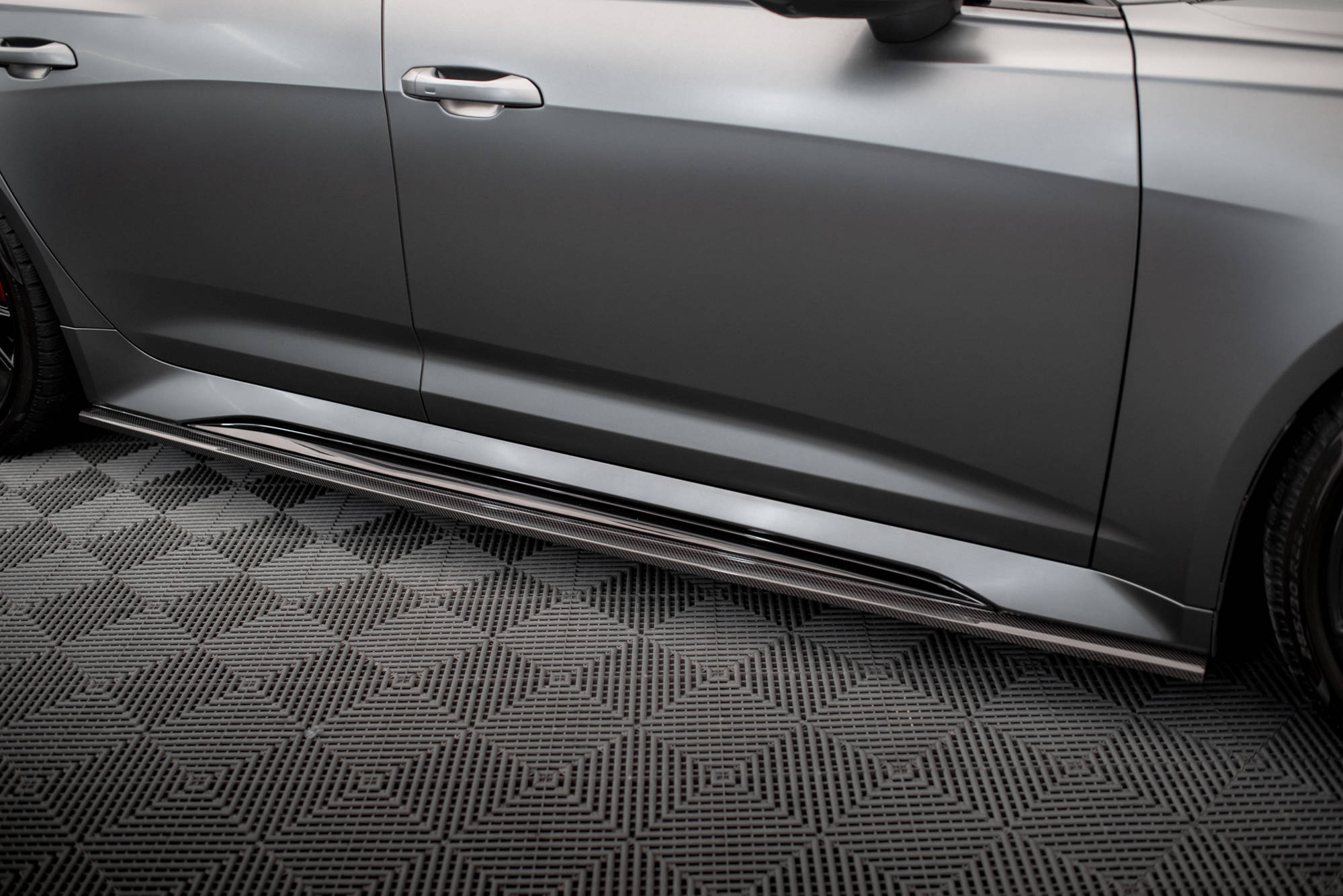 Maxton Design Set of Carbon Fiber Splitters Audi RS6 C8 schwarz matt für Audi