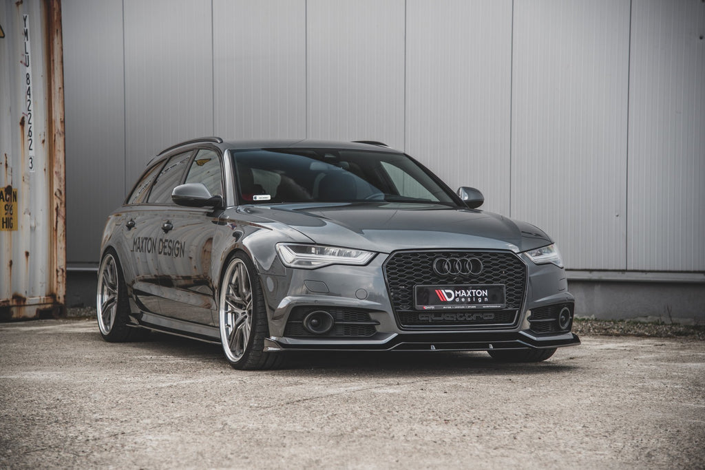 Maxton Design Street+ Spoilerlippe Front Ansatz passend für Audi A6 / A6 C7 S-line/ S6 C7 Facelift