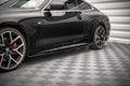 Maxton Design Street+ Seitenschweller Leisten V.2 passend für BMW 4er M-Paket / M440i G22 / G23 / G22 Facelift / G23 Facelift schwarz Hochglanz