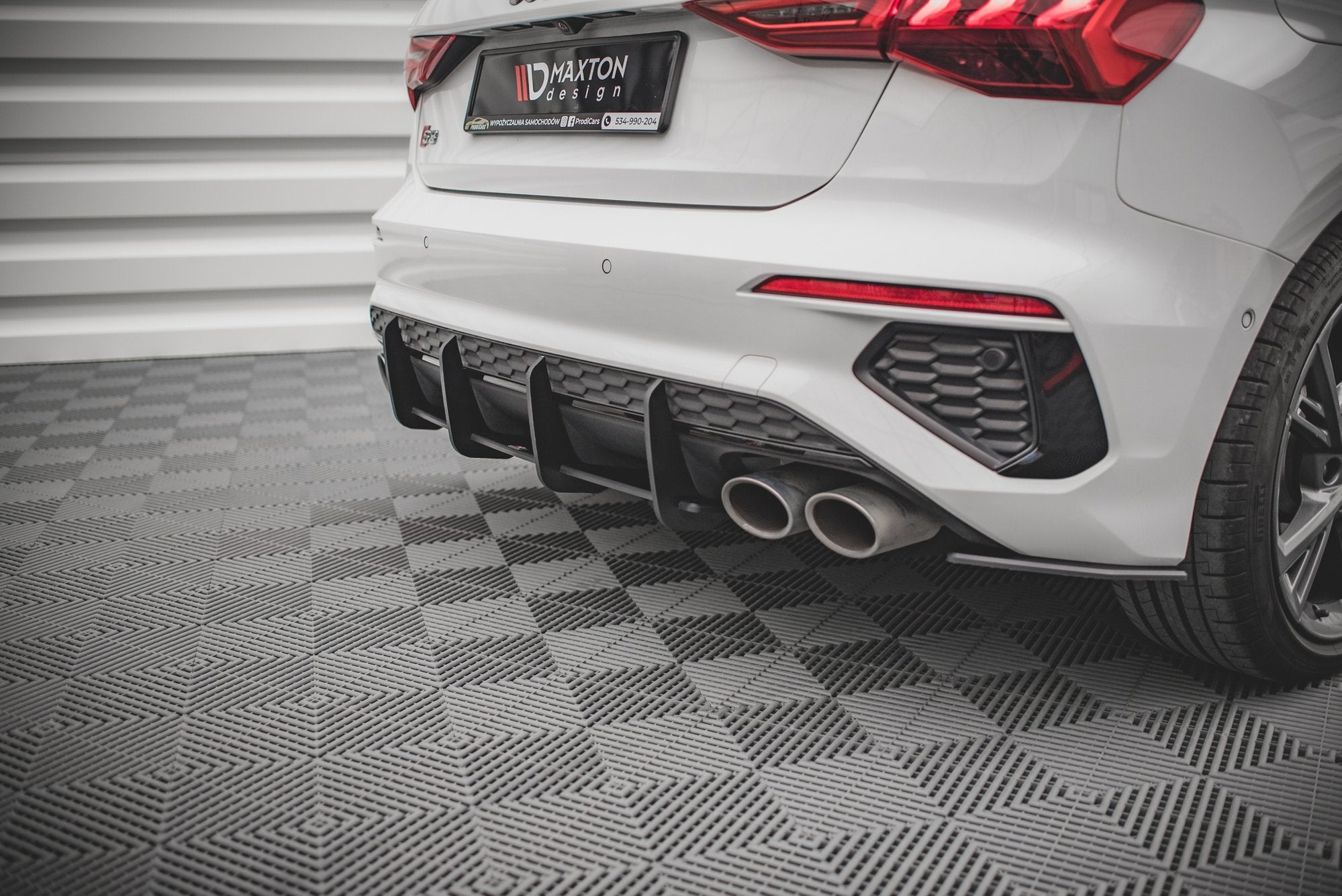 Maxton Design Street Pro Heckschürze passend für Audi S3 Sportback 8Y