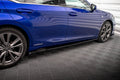 Maxton Design Street+ Seitenschweller Leisten passend für Lexus ES F Sport Mk7 schwarz Hochglanz