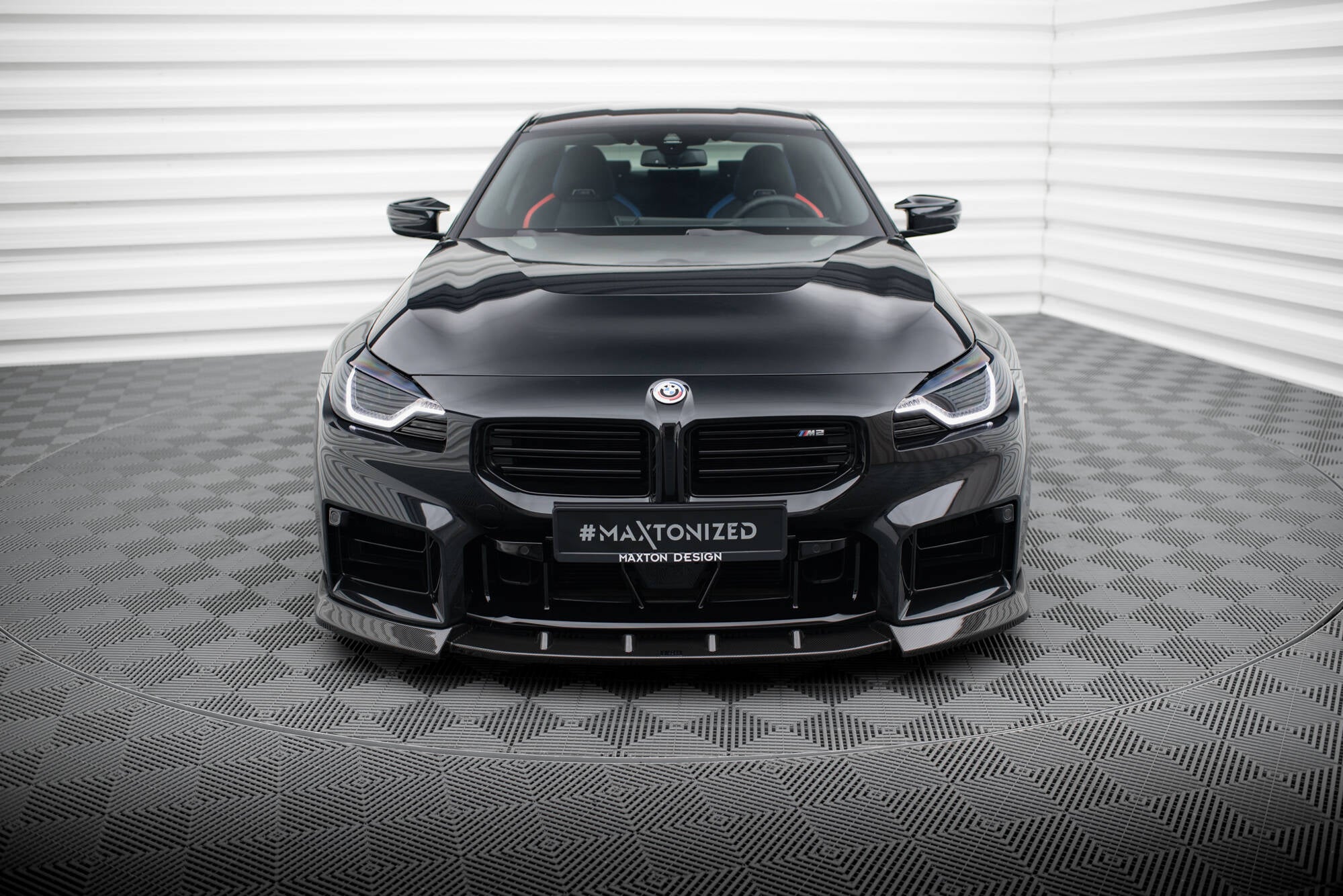 Maxton Design Prepreg Carbon Fiber Street+ Spoilerlippe Front Ansatz V.2 passend für BMW M2 G87