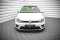 Maxton Design Street+ Spoilerlippe Front Ansatz V.4 passend für VW Golf R / R-Line Mk7 schwarz Hochglanz