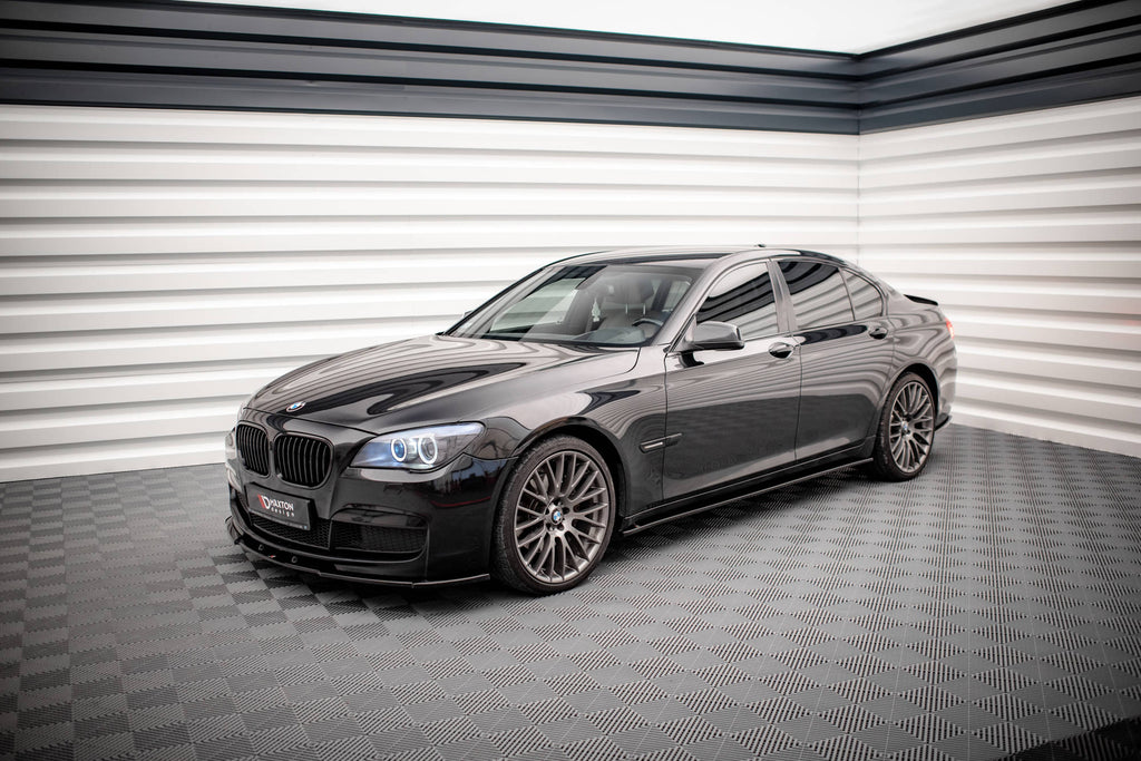 Maxton Design Street+ Seitenschweller Leisten passend für BMW 7 M-Paket F01 schwarz Hochglanz