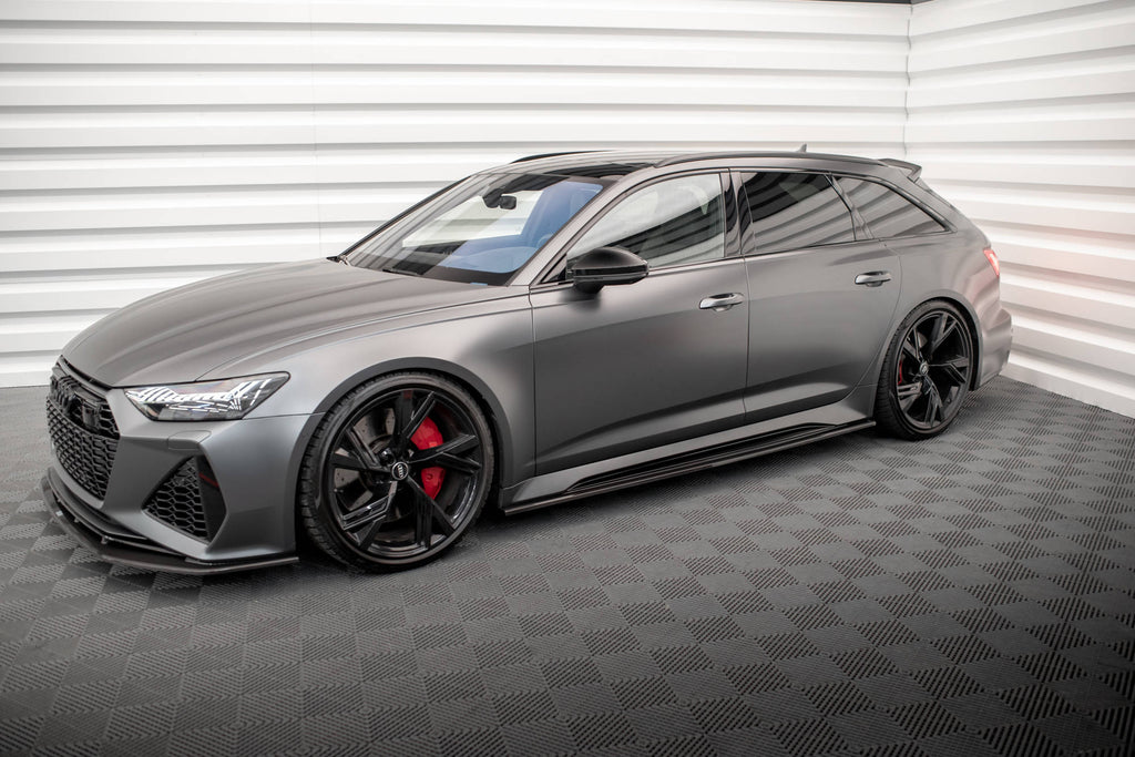 Maxton Design Set of Carbon Fiber Splitters Audi RS6 C8 schwarz matt für Audi