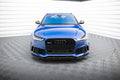 Maxton Design Street+ Spoilerlippe Front Ansatz V.1 passend für Audi RS6 C7 / C7 Facelift schwarz Hochglanz