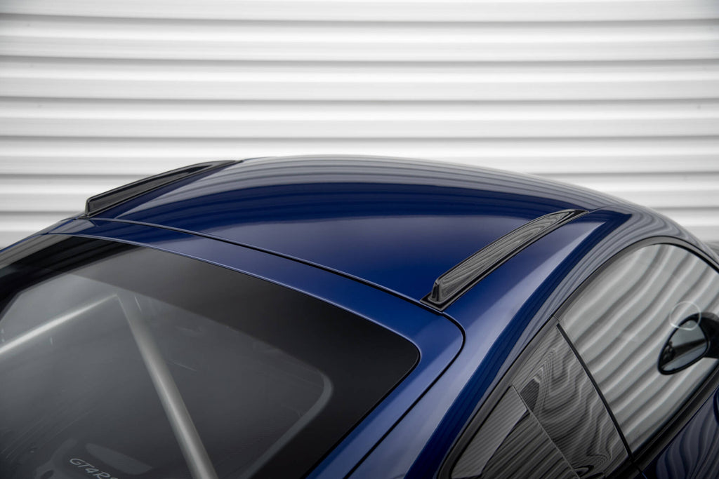 Maxton Design Kurze Dachschienen Porsche 718 Cayman Standard / S / T / GTS 982c schwarz Hochglanz für Porsche Cayman 982c
