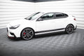 Maxton Design Street+ Seitenschweller Leisten passend für V.5 Hyundai I30 N / N-Line Hatchback / Fastback Mk3 / Mk3 Facelift schwarz Hochglanz
