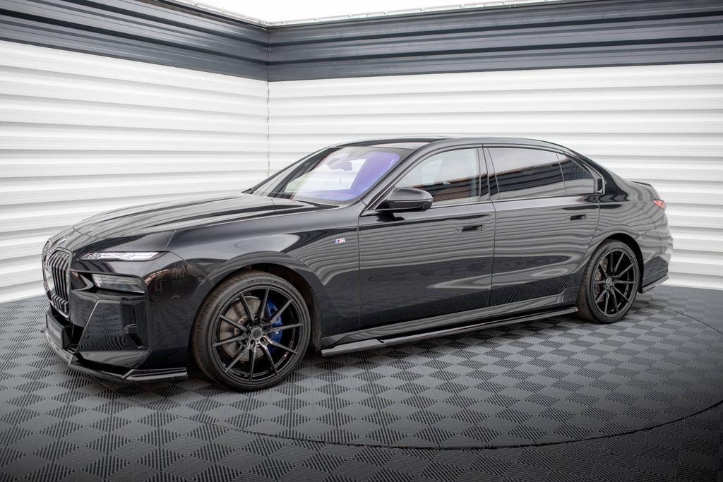 Maxton Design Street+ Seitenschweller Leisten passend für BMW 7 G70 schwarz Hochglanz