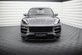 Maxton Design Street+ Spoilerlippe Front Ansatz passend für Porsche Cayenne Sport Design / Turbo SUV / Coupe Mk3 Facelift schwarz Hochglanz