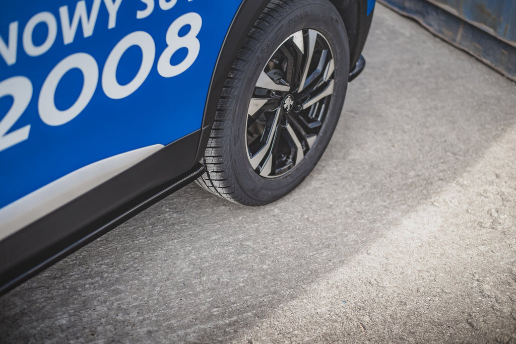 Maxton Design Street+ Seitenschweller Leisten passend für Peugeot 2008 Mk2 schwarz Hochglanz