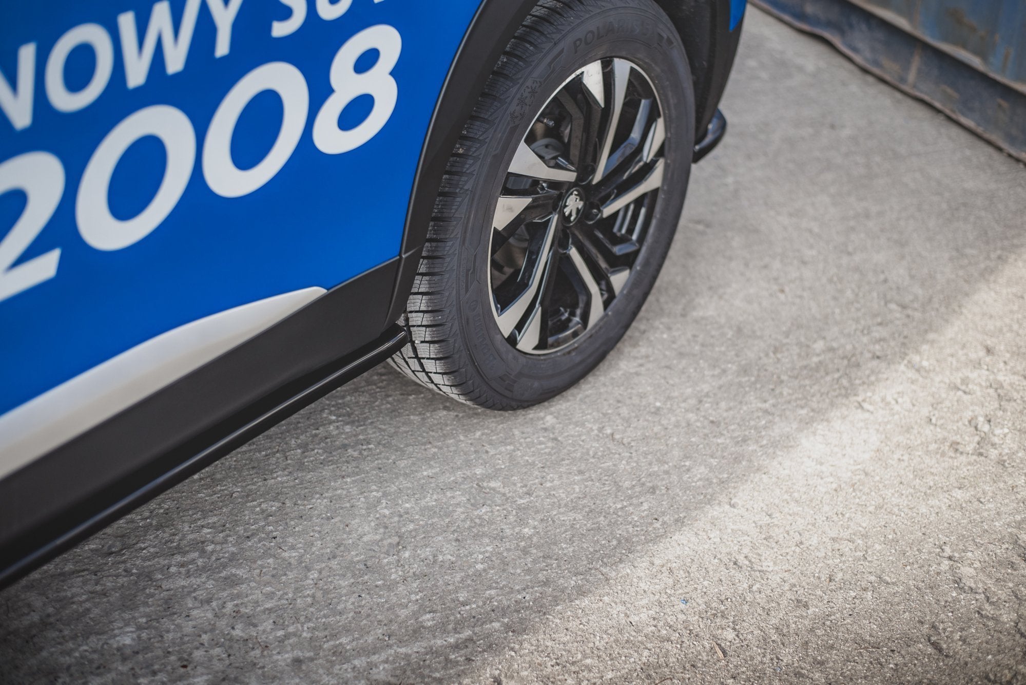 Maxton Design Street+ Seitenschweller Leisten passend für Peugeot 2008 Mk2 schwarz Hochglanz