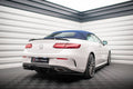 Maxton Design Diffusor Heck Ansatz passend für Mercedes-Benz E-Klasse W213 Coupe(C238) / Cabriolet (A238) AMG-Line schwarz Hochglanz
