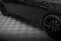 Maxton Design Street+ Seitenschweller Leisten passend für V.3 passend für VW Golf R Hatchback Mk8 Facelift schwarz Hochglanz