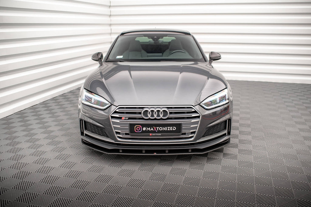 Maxton Design Street Pro Street+ Spoilerlippe Front Ansatz passend für Audi A5 S-Line / S5 Coupe / Sportback F5