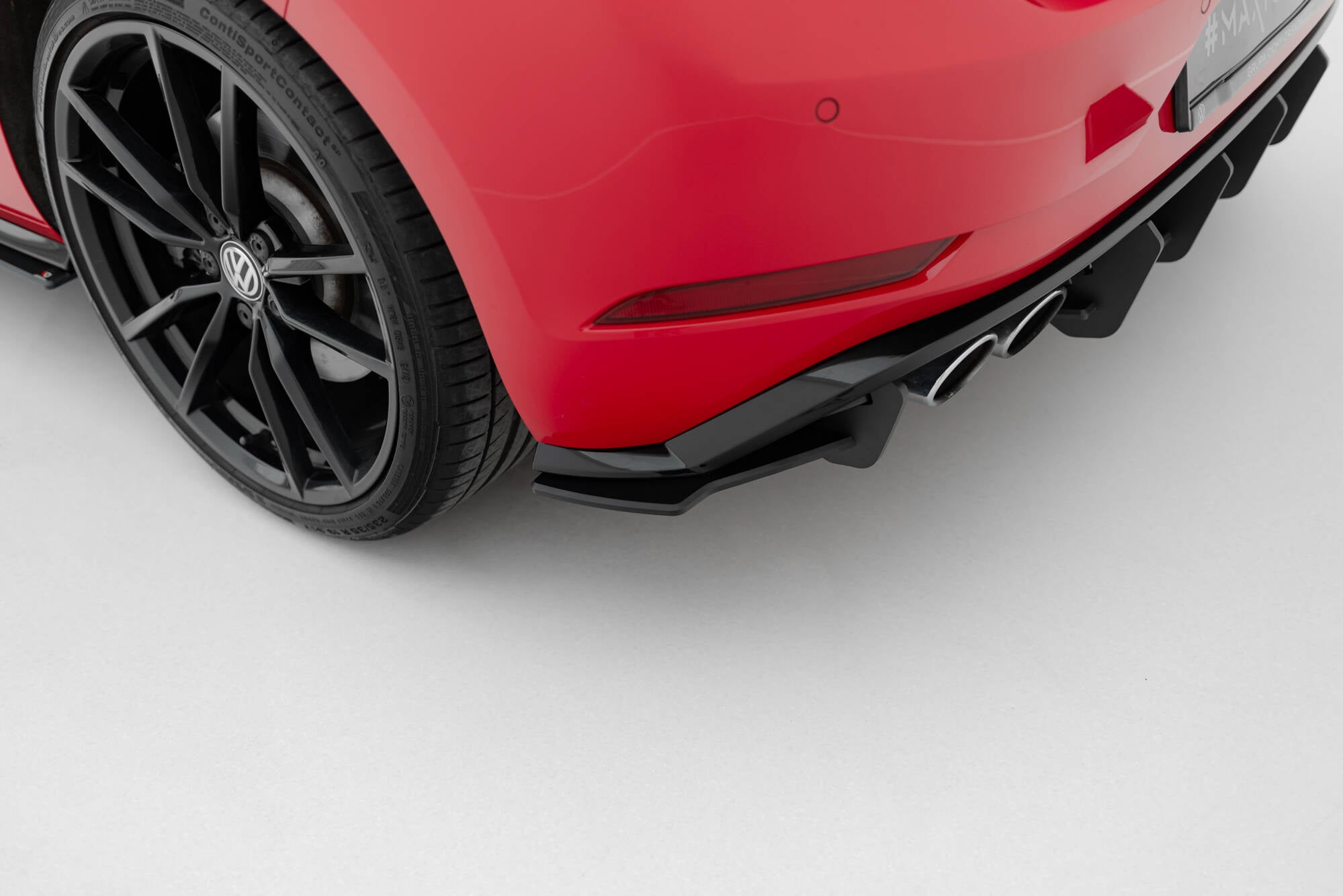 Maxton Design Street Pro Heck Ansatz Flaps Diffusor passend für VW Golf R Mk7 Facelift