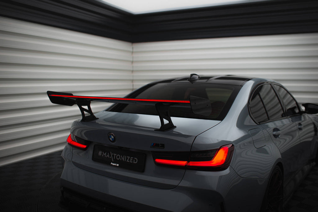 Maxton Design Carbon Spoiler With Internal Brackets Uprights + LED BMW M3 G80 / M340i G20 / 3 M-Paket G20 / 3 Standard G20 für BMW 3er G20