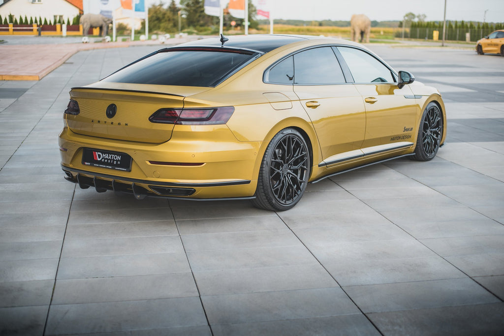 Maxton Design Robuste Racing Diffusor Heck Ansatz passend für VW Arteon R-Line Limousine / Shooting Brake Mk1