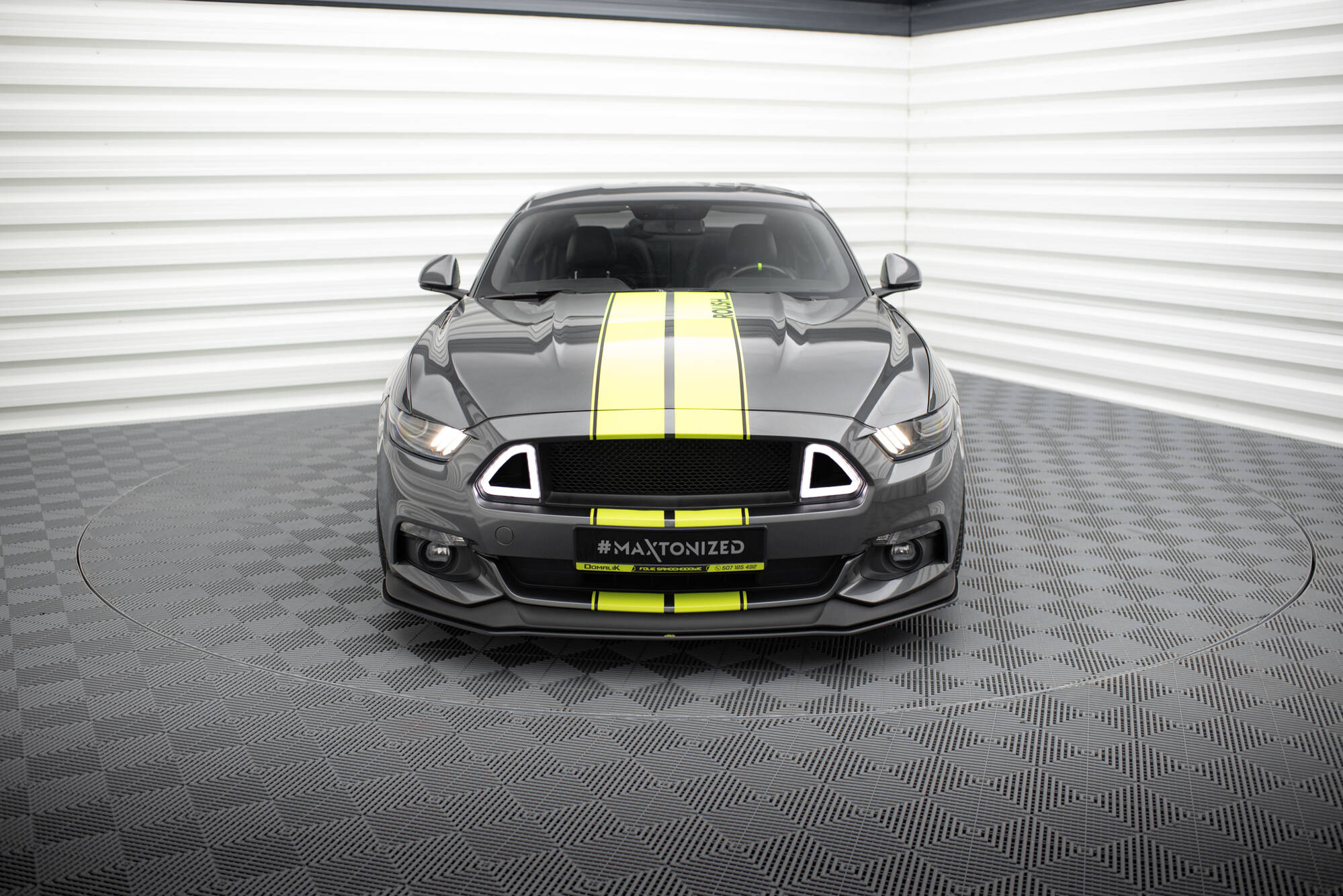 Maxton Design Street Pro Street+ Spoilerlippe Front Ansatz passend für Ford Mustang GT Mk6