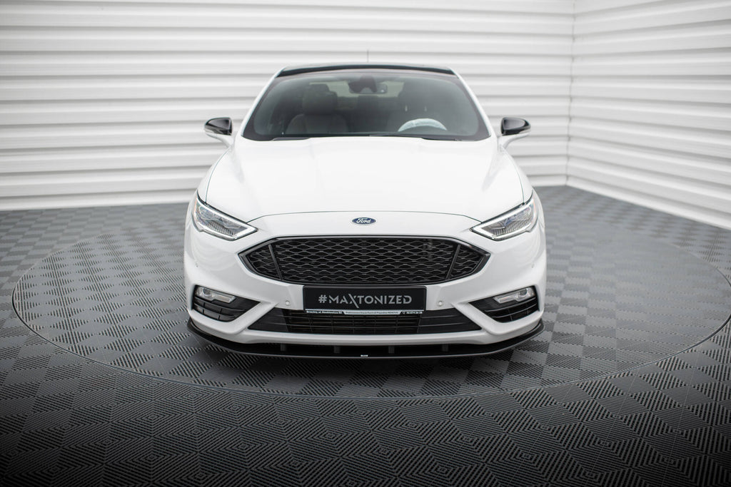 Maxton Design Street Pro Street+ Spoilerlippe Front Ansatz passend für Ford Mondeo Sport Mk5 Facelift / Fusion Sport Mk2 Facelift