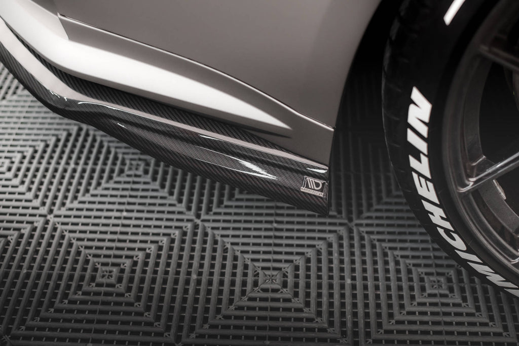 Maxton Design Prepreg Carbon Fiber Heck Ansatz Flaps Diffusor passend für BMW M4 G82 / G82 Facelift