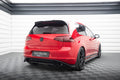 Maxton Design Heck Ansatz Flaps Diffusor passend für VW Golf GTI Clubsport Mk7 schwarz Hochglanz