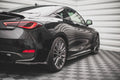 Maxton Design Street+ Seitenschweller Leisten passend für Infiniti Q60 S Mk2 schwarz Hochglanz