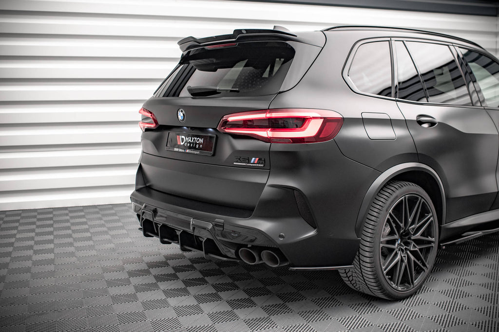 Maxton Design Heck Ansatz Flaps Diffusor für BMW X5M F95 schwarz matt
