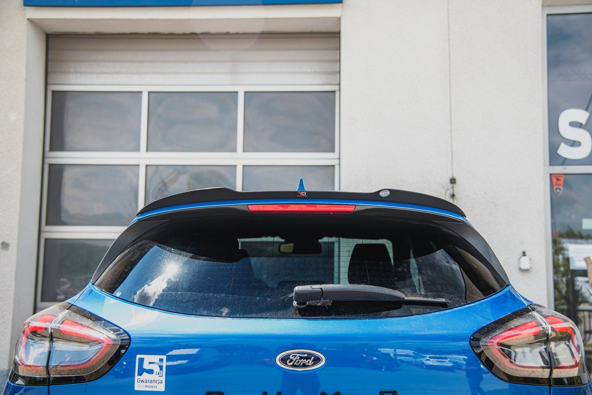 Maxton Design Spoiler CAP passend für Ford Puma Mk1 schwarz Hochglanz