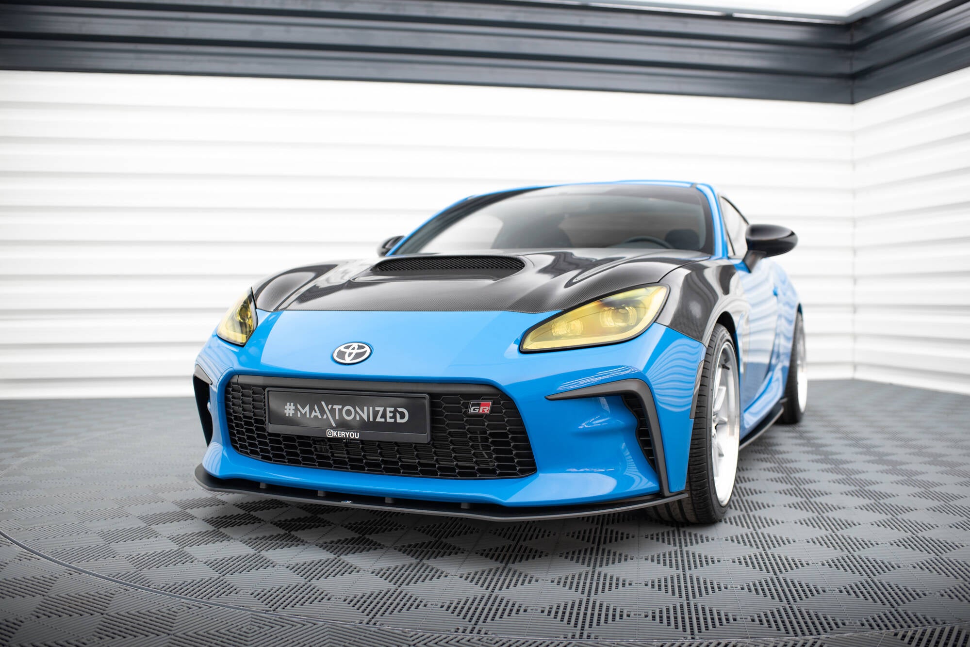 Maxton Design Street Pro Street+ Spoilerlippe Front Ansatz passend für V.1 passend für Toyota GR86 Mk1