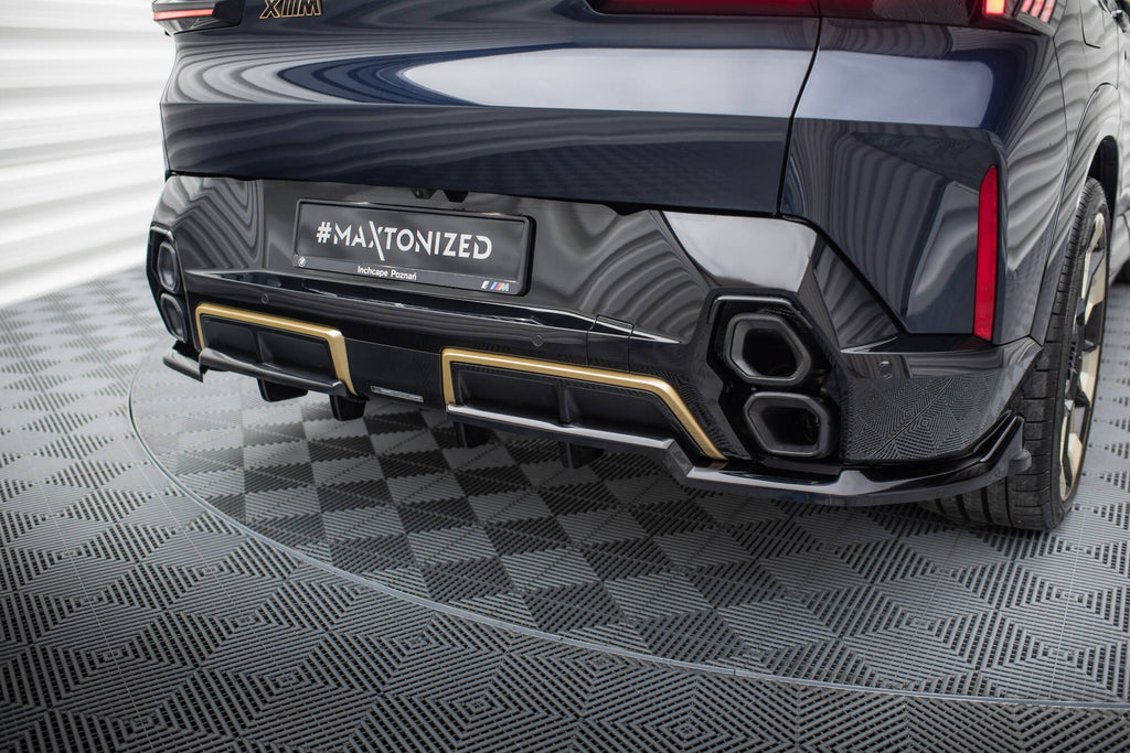 Maxton Design Street+ Mittlerer Diffusor RACE passend für BMW XM G09 schwarz Hochglanz