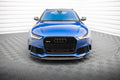 Maxton Design Street+ Spoilerlippe Front Ansatz V.2 passend für Audi RS6 C7 / C7 Facelift schwarz Hochglanz