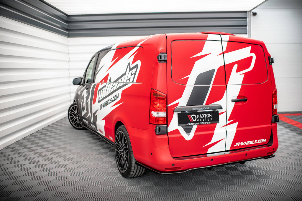 Maxton Design Street+ Mittlerer Diffusor RACE passend für Mercedes-Benz Vito Extra Long W447 schwarz Hochglanz
